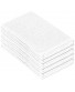DecorRack 5 Pack 100% Cotton Bar Mop 16 x 19 inch Ultra Absorbent Heavy Duty Kitchen Cleaning Towels Whites 5 Pack