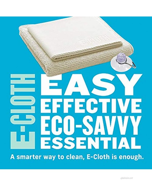 E-Cloth Shower Cleaning Set Reusable Microfiber Cleaning Cloth 300 Wash Guarantee Ivory 2 Cloth Set