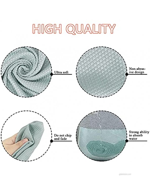 Fish Scale Microfiber Polishing Cloth,Reusable Multi-Purpose Nanoscale Cleaning Cloth,Lint Free Cloth Perfect for Household Cleaning Mirrors,Glass 12 Pack 3 Colors Size: 15.7x11.8inch