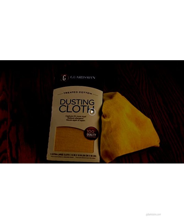 Guardsman Wood Furniture Dusting Cloths 5 Pre-Treated Cloth Captures 2x The Dust of a Regular Cloth Specially Treated No Sprays or Odors 462700