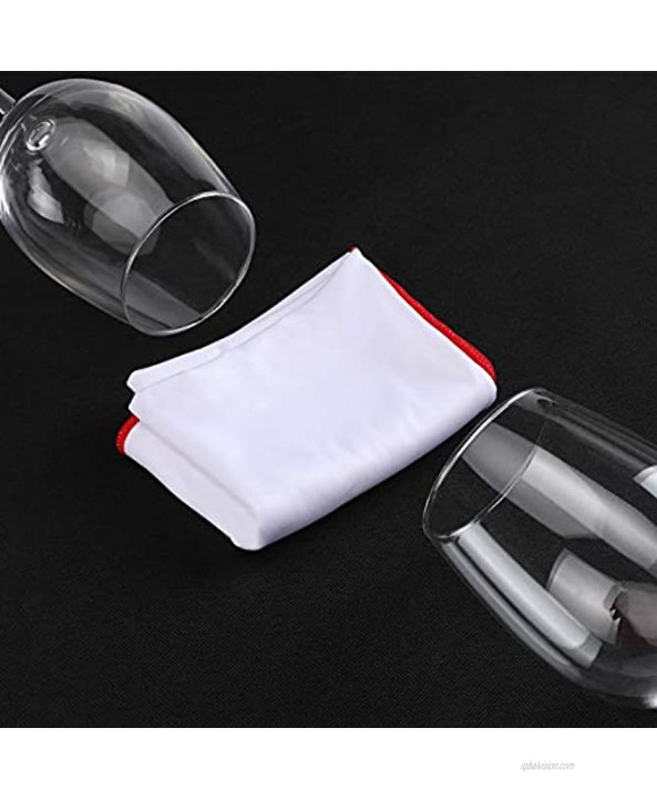 HQMaster Large Microfiber Polishing Cloths Polished Cleaning Towel Streak Free Lint Free Shine for Wine Glasses Stemware Kitchenware