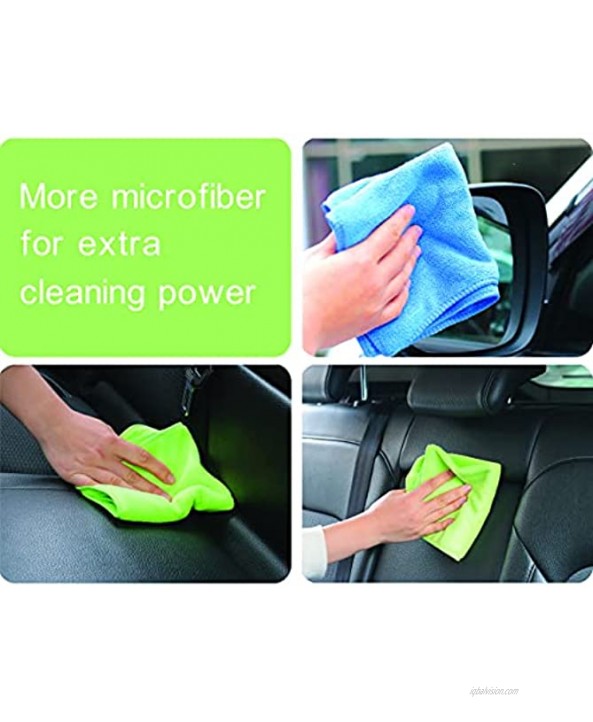 LETIPI Micro Fiber Cloth Cleaning,Soft Lint Free and Super Absorbent Microfiber Cloth for Cars,Kitchen,Window,Household Rags for Cleaning 12 Pack 12in×12in