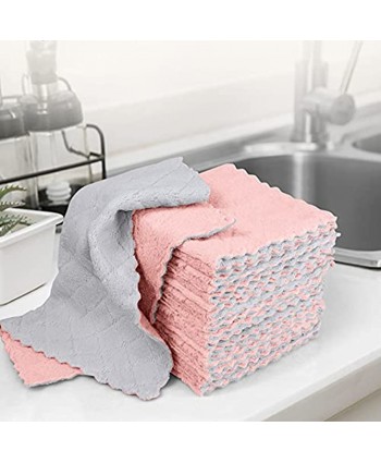 MatTA Cleaning Cloth dishcloths Kitchen Towels Double-Sided Towel Highly Absorbent Multi-Purpose Dust Dirty Cleaning Supplies for Kitchen Cleaning. Size:12"x12" 10 Pack