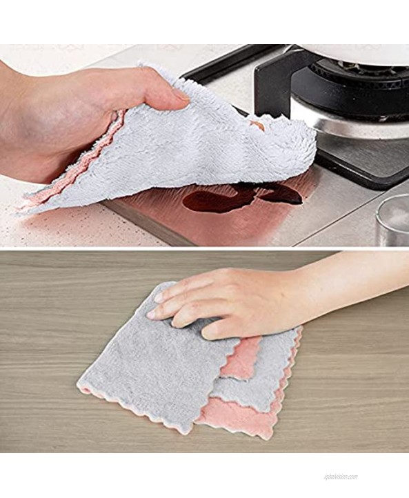 MatTA Cleaning Cloth dishcloths Kitchen Towels Double-Sided Towel Highly Absorbent Multi-Purpose Dust Dirty Cleaning Supplies for Kitchen Cleaning. Size:12x12 10 Pack