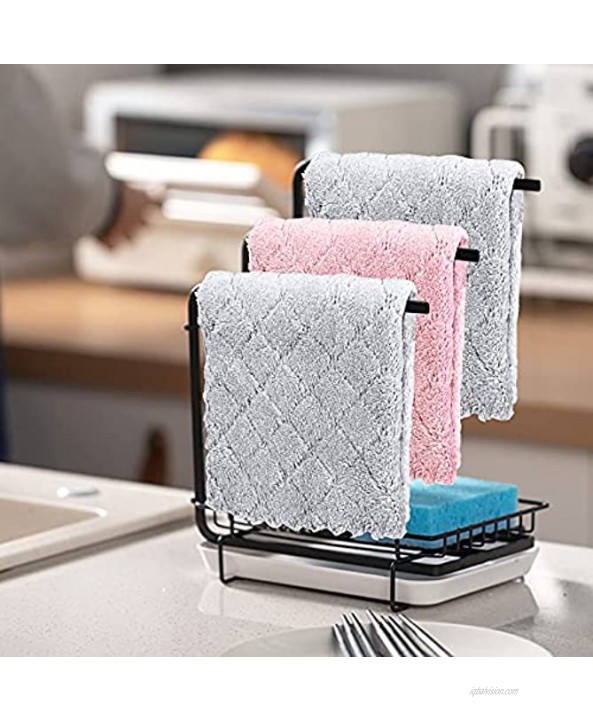 MatTA Cleaning Cloth dishcloths Kitchen Towels Double-Sided Towel Highly Absorbent Multi-Purpose Dust Dirty Cleaning Supplies for Kitchen Cleaning. Size:12x12 10 Pack