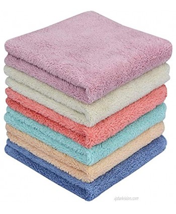 MAYOUTH Microfiber rag Bulk Multi-Functional for House Furniture Reusable Rags Kitchen Wipes Dish Cloths Absorbent and Fast Drying 6 Colors