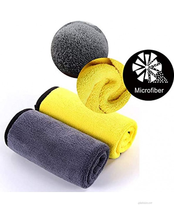 Microfiber Cleaning Cloth Thicken Eco-Friendly No Odor Reusable Cleaning Cloths for Kitchen and Car Absorbent Dish Cloth Towel Multi-Pack