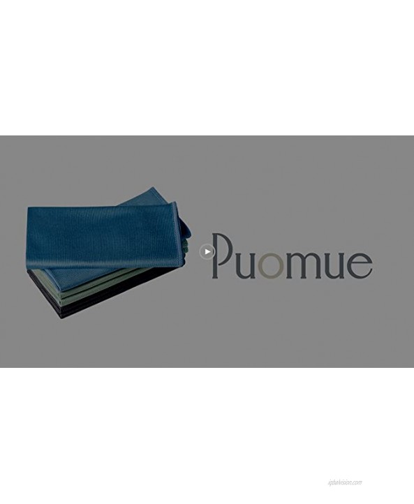 Puomue 6 Pack Microfiber Glass Cleaning Cloth 16 Inch X 16 Inch Lint Free Quickly Clean Windows Windshields Mirrors and Stainless Steel Blue