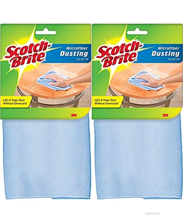 Scotch-Brite Dusting Microfiber Cloth 2 Pack Colors May Vary
