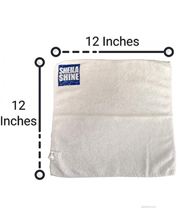 Sheila Shine Cloth for Stainless Steel | Cleans & Polishes at The Same Time | Microfiber Cleaning Cloth | Achieve a More Brilliant Shine | 12 x 12 inches
