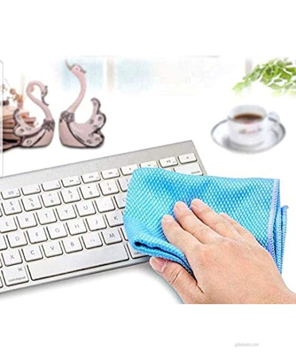 SIMFA Microfiber Cleaning Cloth Extra Soft and Absorbent Size 15.8 x 15.8 inches Extra Durable Microfiber Cleaning Cloth for Cars Windows and Kitchen Pack of 6