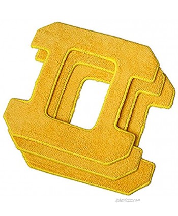 Spare cleaning cloths for wet cleaning made of microfiber for HOBOT-268 288 298 Yellow set of 3 pieces