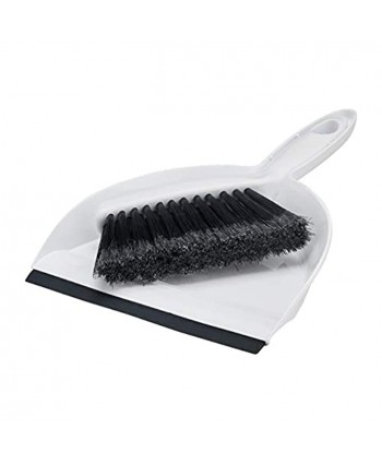 Commercial 26799-12P Mini" Brush and Dustpan Set 12-Pack Grey