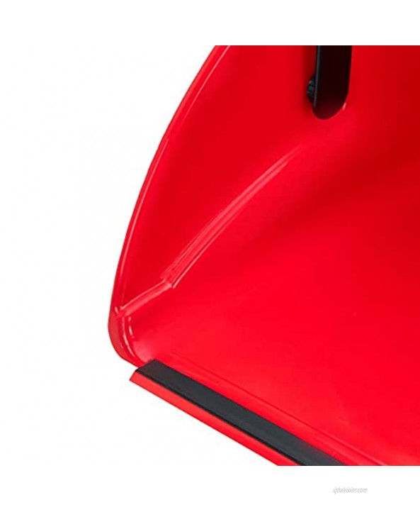 Commercial Jumbo Lobby Dustpan 6-Pack red