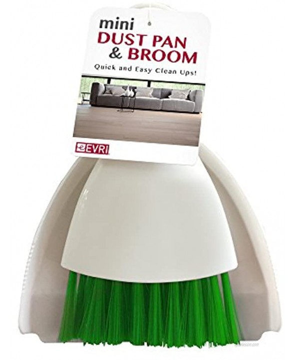 Evriholder B01MQRHLNY Mini Dust Pan & Broom Red Green