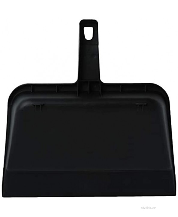 Genuine Joe GJO02406 Heavy-Duty Plastic Dust Pan 12-inch,Black