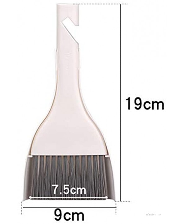 Mini Broom and Dustpan Set Small Hand Broom and Dust Pan Tiny Dustpan and Brush Set for Cleaning Table Countertop Keyboard Pets Hair and Small Messes 1 Pack