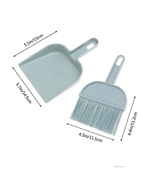 Pet Whisk Brush Practical Mini Broom and Dustpan Set for Home Desktop Pets Nest Cage Cleaning Brush for Indoor and Outdoor Use |20.5x13.5x3cm