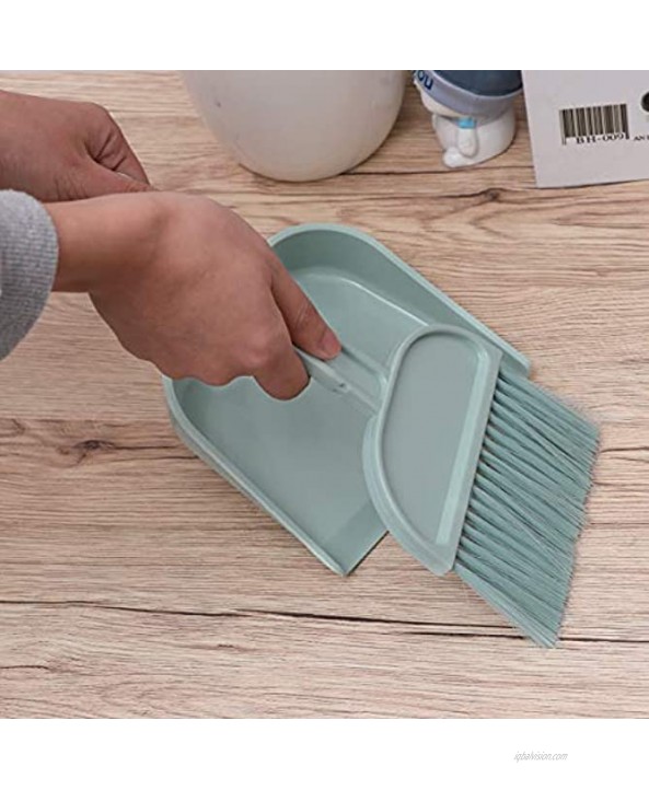 Pet Whisk Brush Practical Mini Broom and Dustpan Set for Home Desktop Pets Nest Cage Cleaning Brush for Indoor and Outdoor Use |20.5x13.5x3cm