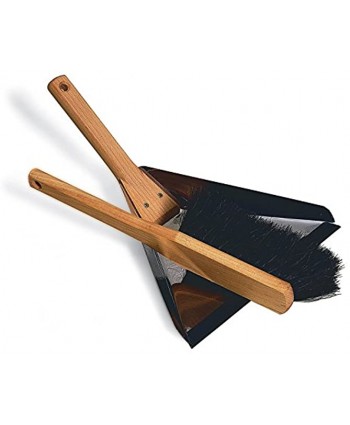 Redecker Dust Pan Delta with Oiled Beechwood Handle 14-1 8-Inches