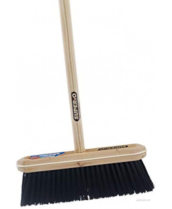 Broom Refill Head for Kitchen and Home Broom Heavy Duty Household Broom Easy Sweeping Dust and Wisp Floors and Corners Black- Tampico & Synthetic