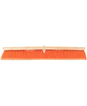 Carlisle 3610222424 Flo-Pac Juno Style Hardwood Block Sweep Polypropylene Bristles 24" Length Orange Case of 12