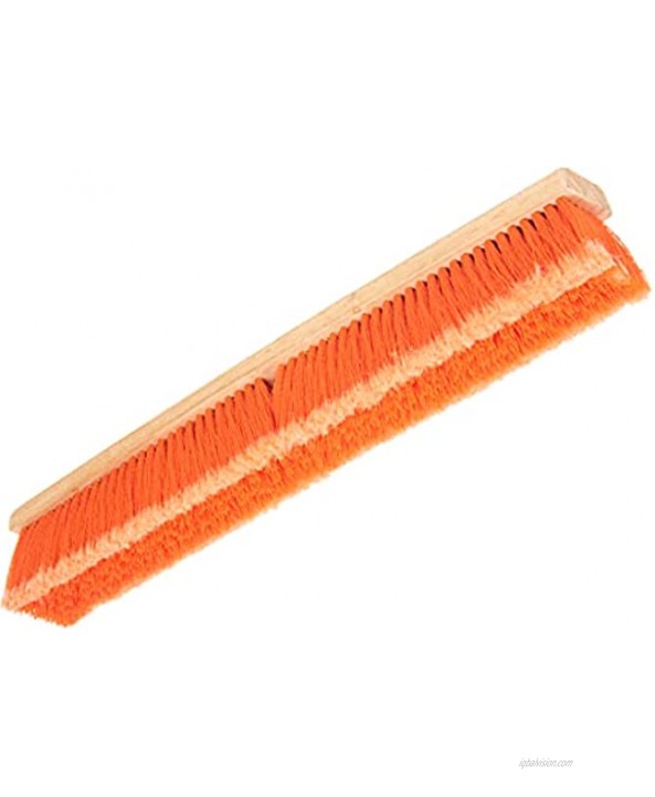Carlisle 3610222424 Flo-Pac Juno Style Hardwood Block Sweep Polypropylene Bristles 24 Length Orange Case of 12
