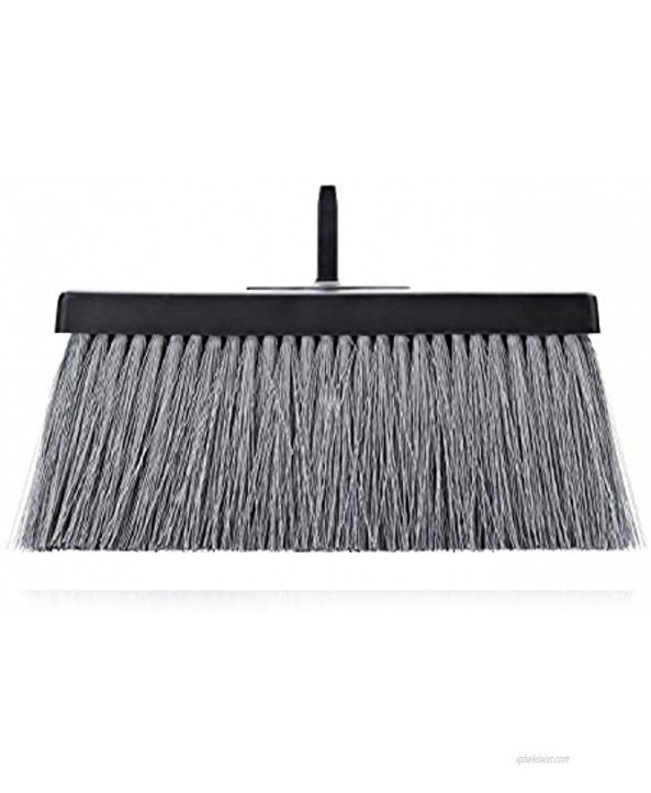 Fuller Brush Black Deep Reach Slender Broom Head Floor Sweeper For Sweeping Dust & Cleaning Carpet Wood Laminate Vinyl & Hardwood Floors