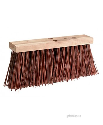 Osborn 52053SP Master Sweep Broom Head Street Sweeping Palmyra Fill Material 16-7 16" Block Head 7-1 4" Trim Length Red