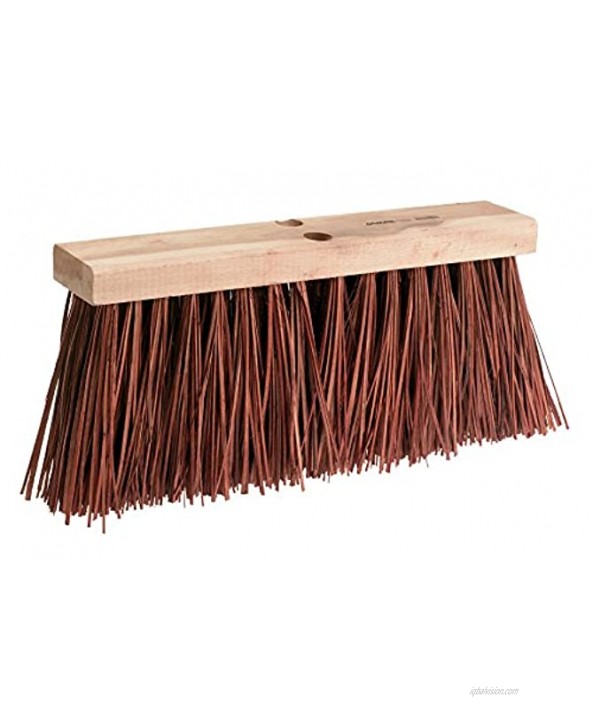 Osborn 52053SP Master Sweep Broom Head Street Sweeping Palmyra Fill Material 16-7 16 Block Head 7-1 4 Trim Length Red