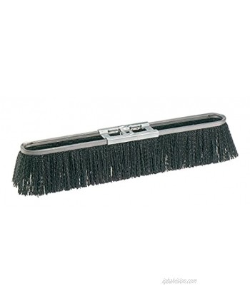 Osborn 52114SP Economy Strip Broom Head Coarse Sweeping Crimped Synthetic Fill Material 18" Block Head Length 3-3 8" Trim Length Black