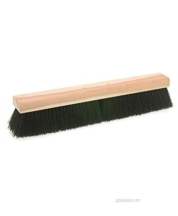 Osborn 52311SP Flexsweep Broom Head Medium Sweeping Tampico Fill Material 18" Block Head Length 3" Trim Length Black