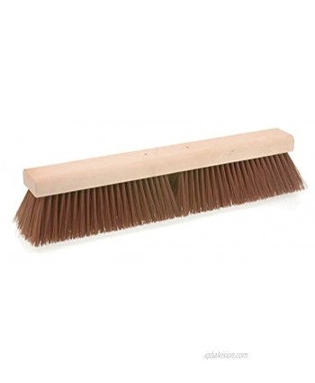 Osborn 52326SP Flexsweep Broom Head Coarse Sweeping Styrene Fill Material 18" Block Head Length 3-1 4" Trim Length Coarse Brown