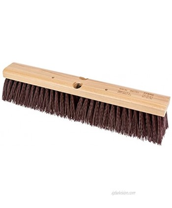 PFERD 89285 Heavy Sweeping Broom with Lacquered Hardwood Block 18" Block Length 3" Trim Length