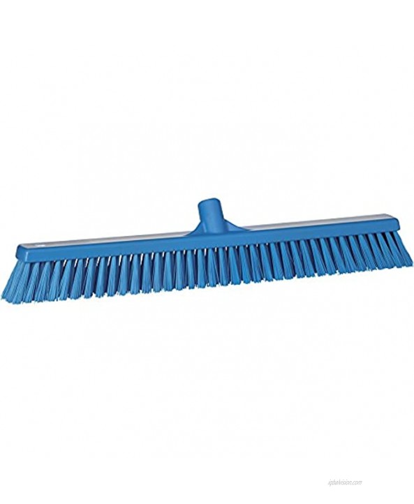 Vikan 31943 Coarse Fine Sweep Floor Broom Head Polyester Bristle Polypropylene Block 23-1 2 Blue