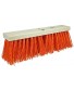Weiler 42054 18" Street Broom 5-1 4" Trim Length Orange Polypropylene Fill Made in The USA Pack of 6