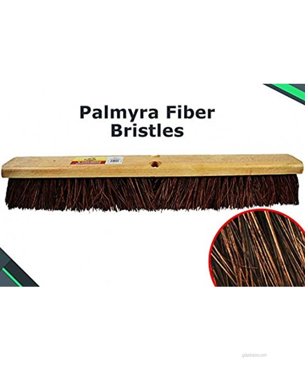 Bristles Janico Outdoor Surface Push Broom with Palmyra 36 Inch