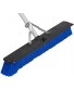 Carlisle 3621962414 Sweep Complete Aluminum Handle Floor Sweep with Squeegee Plastic Bristles 24" Length 3" Bristle Trim Blue Case of 6