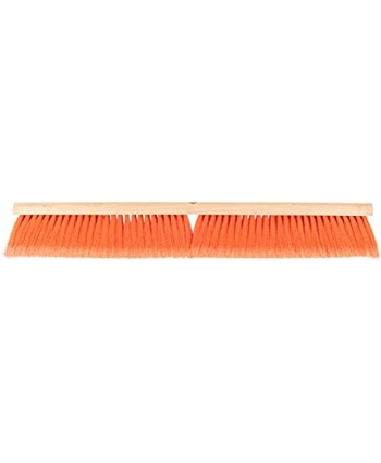 Carlisle 36222424 Flo-Pac Hardwood Block Medium Floor Sweep Heavy Polypropylene Bristles 24" Block Size Orange Case of 12