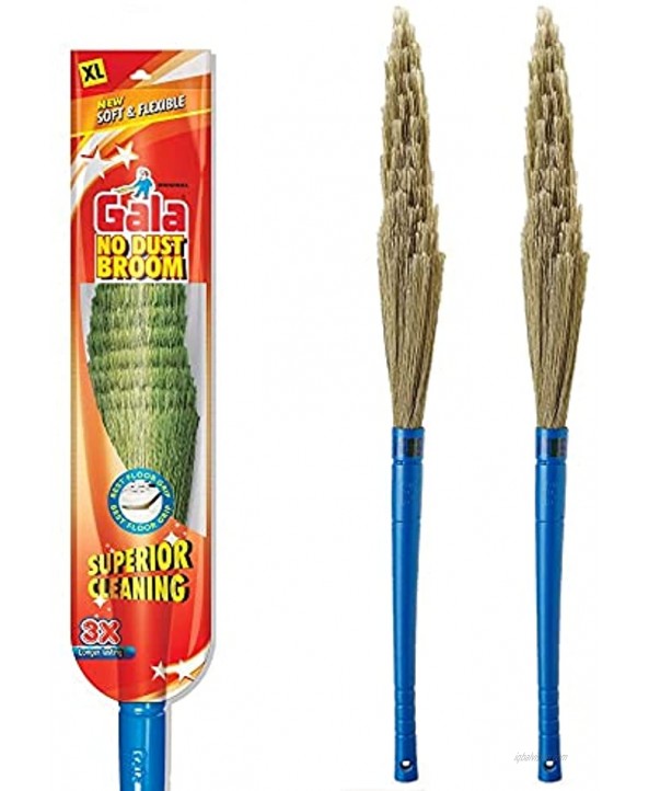 GALA No Dust Floor Broom Freedom from New Broom Dust- Busan 2 Count