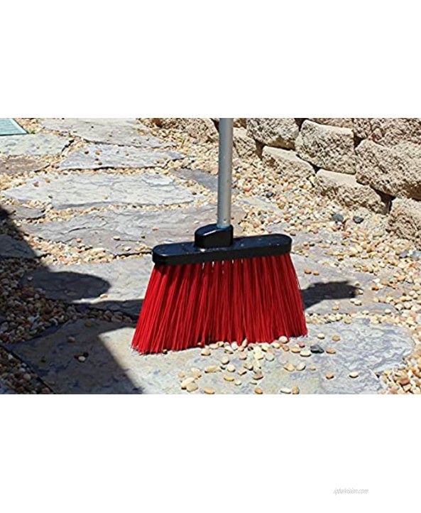 Heavy-Duty Stiff Outdoor Landscaping Broom for Sand Gravel Dirt Perfect on pavers Slate and Rough Surfaces. Residential Commercial. Broom Head only.