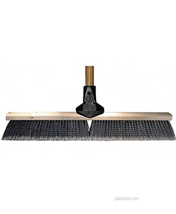 PFERD 85241 Flexsweep Push Broom with Lacquered Hardwood Block 24" Block Length 3" Trim Length