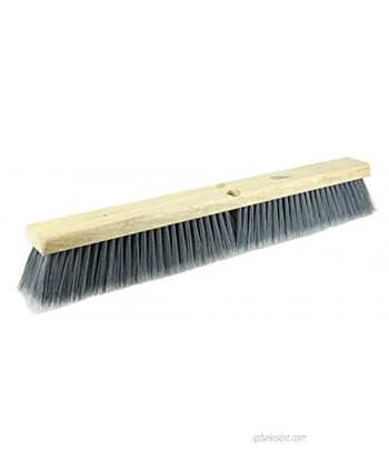 Weiler 42042 24" Fine Sweep Floor Brush Flagged Silver Polystyrene Fill