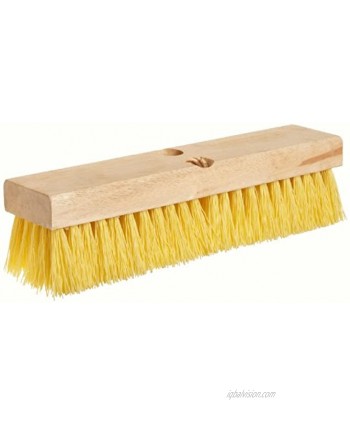 Weiler 44438 12" Block Size 6 X 20 No. Of Rows Wood Block Polypropylene Fill Deck Scrub Brush Natural