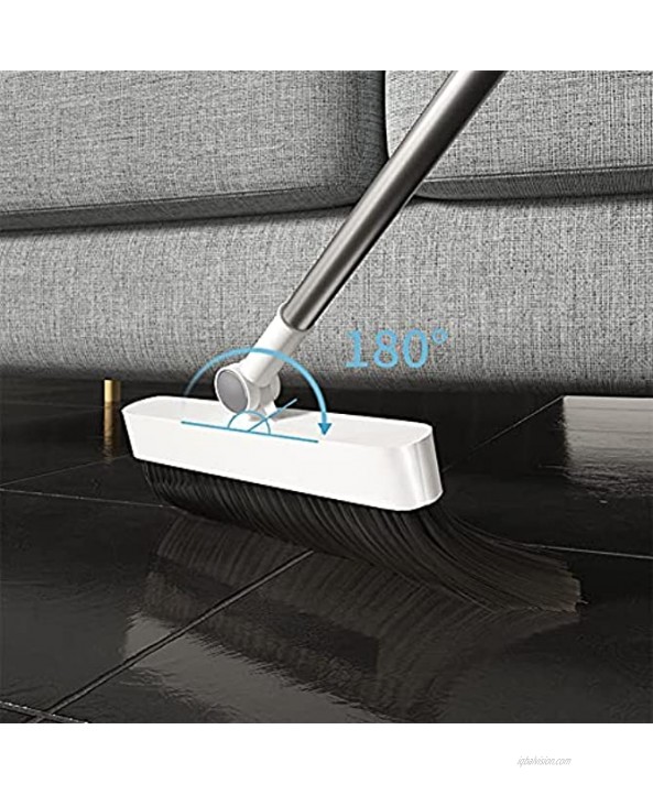 Broom and Dustpan Set with Long Handle Upright Cleaning Combo for Home Kitchen Room Office Lobby Lightweight and Robust3pcs
