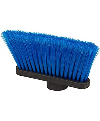 Carlisle 3685314 Duo-Sweep Light Industrial Broom Head 4" Long Blue Synthetic Bristles 13" W x 7" H Overall