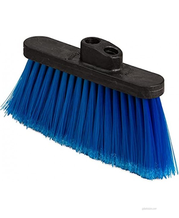 Carlisle 3685314 Duo-Sweep Light Industrial Broom Head 4 Long Blue Synthetic Bristles 13 W x 7 H Overall