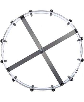 Carlisle 3812MP Stainless Steel Portable Order Wheel with 12 Clips 14" Diameter x 5-3 4" Height