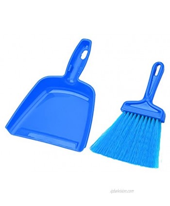Carrand 93034 Plastic Dust Pan and Broom Colors May Vary