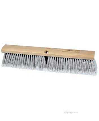PFERD 89240 Medium Sweeping Broom with Lacquered Hardwood Block 18" Block Length 3" Trim Length
